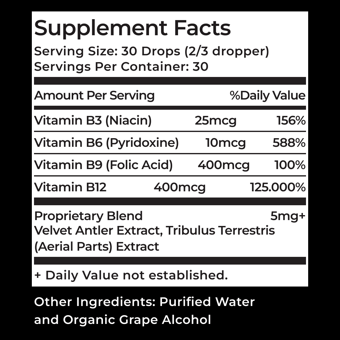 Supplement facts